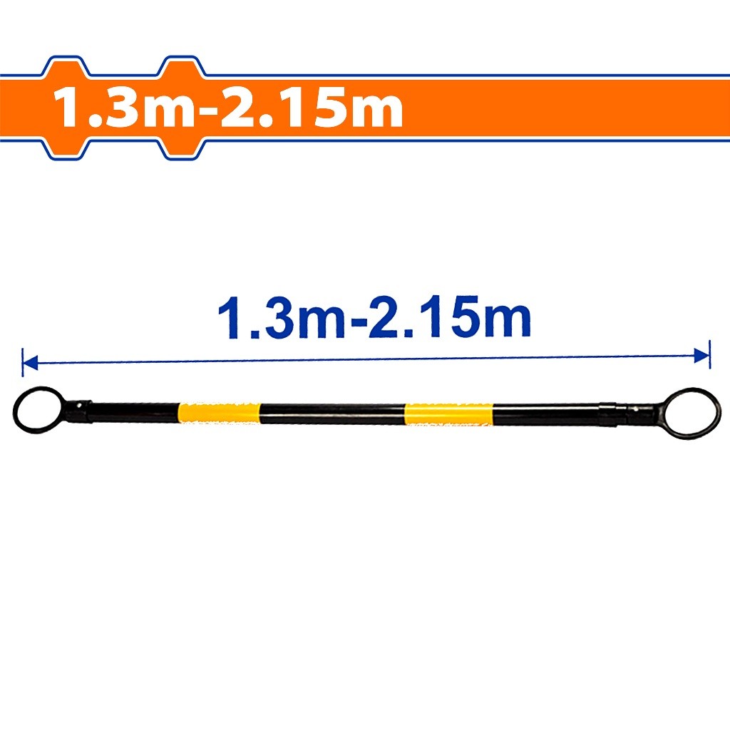 Wadfow WCBR1301 Retractable Traffic Cone Bar 1.3m-2.15m