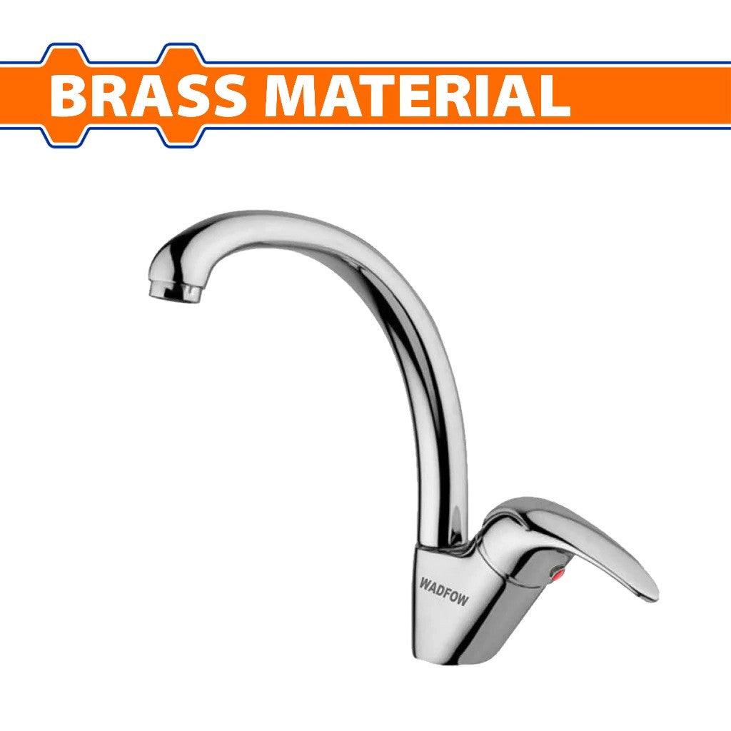 Wadfow WZD1504 Hot/Cold Brass Material Single Handle Kitchen Mixer Faucet