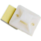 Wadfow 100pcs/set Cable Tie Sticking Mounting Base Self Adhesive Wall Clamps SOLD PER PACK