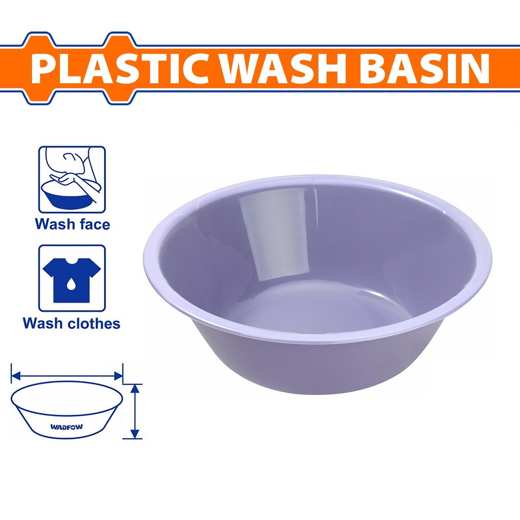 Wadfow Plastic Wash Basin F-330 x 120mm; F-390 x 130mm (-20°C~120°C)