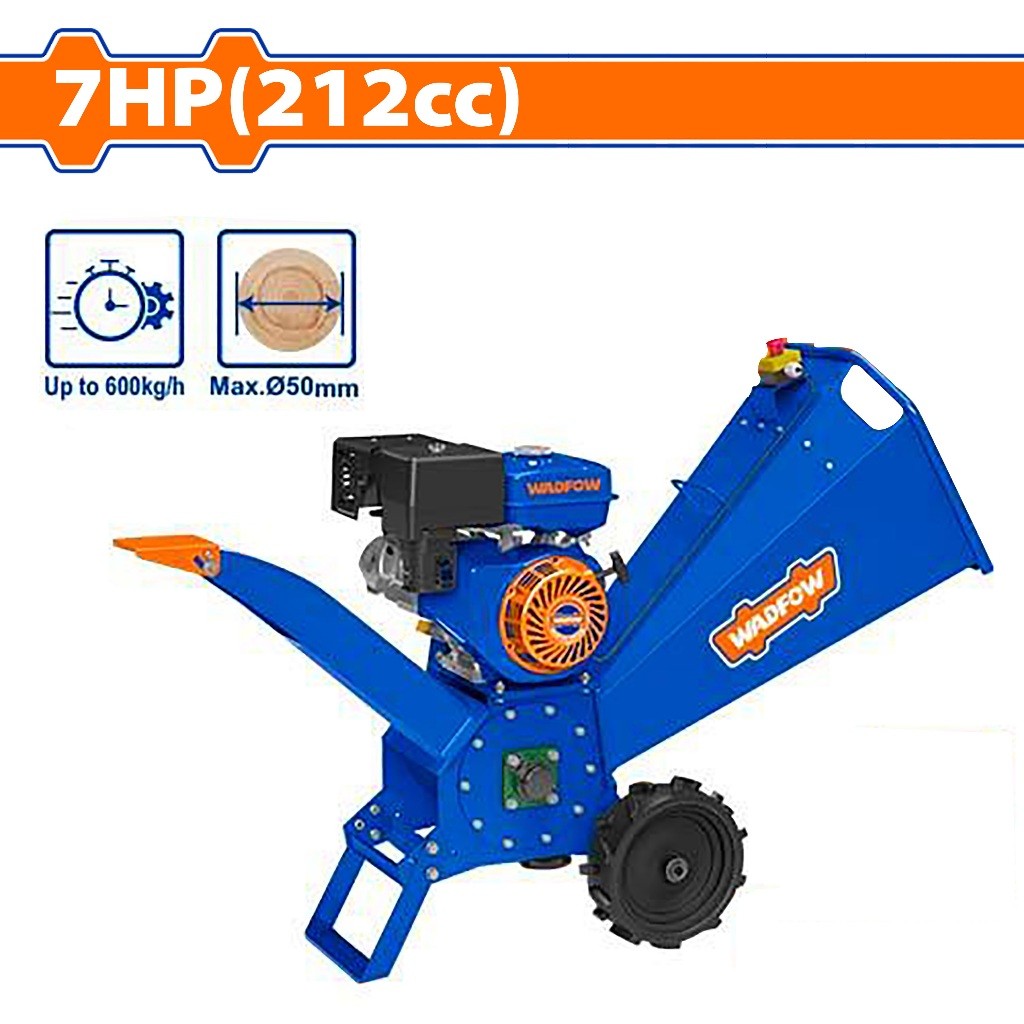 Wadfow WXU1307 7.0HP(212cc) Gasoline Wood Chipper Shredder Bioshredder 4.5kW(3600rpm)