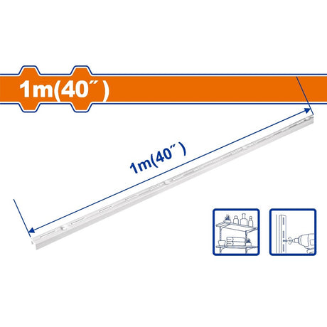Wadfow 1.6mm Thickness Heavy Duty Shelf Track Brackets for Shelf Track Insert SOLD PER PIECE