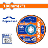 Wadfow  7 Inch Depressed Centre Abrasive Metal Grinding Disc WAC1373