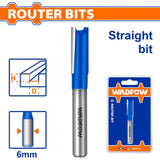 Wadfow 6.35mm-25mm Router Bit / Straight Bit Wood Milling Cutter SOLD PER PIECE