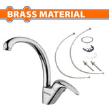 Wadfow WZD1504 Hot/Cold Brass Material Single Handle Kitchen Mixer Faucet