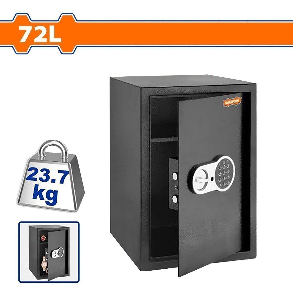 Wadfow WEB1565 72 Liters Electronic Safety Box Vault with Digit Code