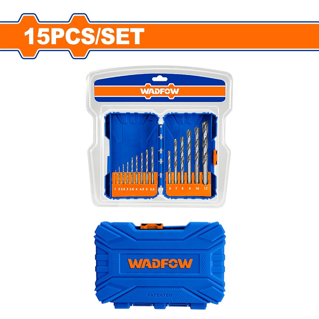 Wadfow WTD6515 15PCS/SET HSS Drill Bits Set for Metal