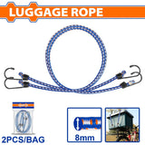 Wadfow 2PCS/Set 45cm | 60cm | 90cm PP Rope & Rubber Elastic Octopus Luggage Bicycle Strap Rope Set