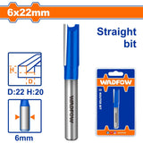 Wadfow 6.35mm-25mm Router Bit / Straight Bit Wood Milling Cutter SOLD PER PIECE