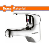 Wadfow WZD1501 Brass Body + Zinc Handle Basin Mixer Faucet