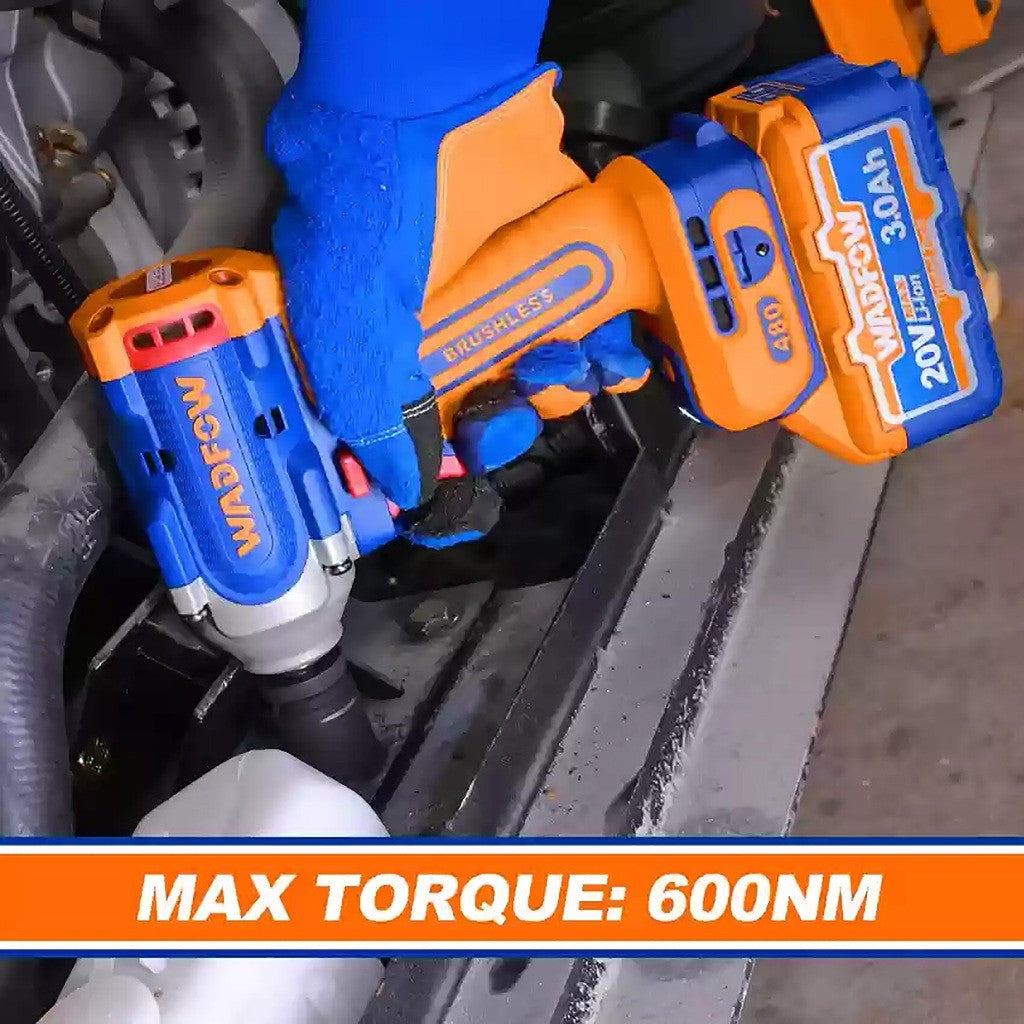 Wadfow WCD1B48 P20S/20V Lithium-Ion Cordless Brushless Impact Wrench