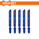 5PCS/Set Jigsaw Blade Clean Cut for METAL WJB118A | WJB318A WAD-HT