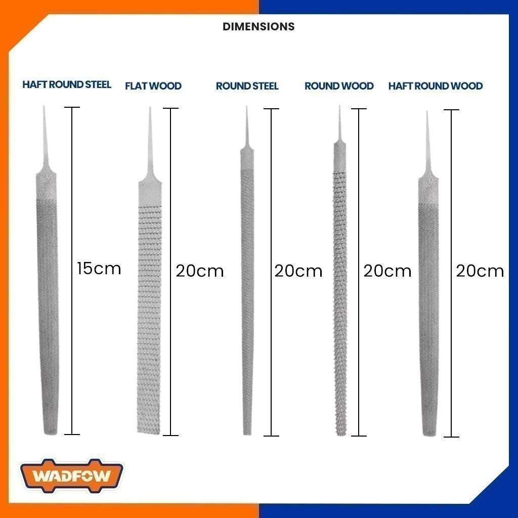 Wadfow Flat, Round, Square, Triangle & Half Round, for Steel and Wood File