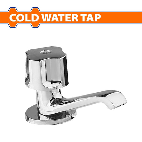 Wadfow Brass Body Stainless Steel Handle Cold Water Tap Faucet Sink Type & Wall Type