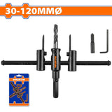 Wadfow WKJ9K01 | WKJ9K02 30-120mmØ/200mmØ to 3-50mmØ Adjustable Circle Cutter