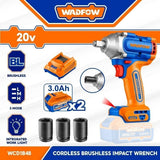 Wadfow P20S/20V Li-Ion Brushless Motor Cordless Impact Wrench Max. Torque 480NM WCD1B48 (WCT)