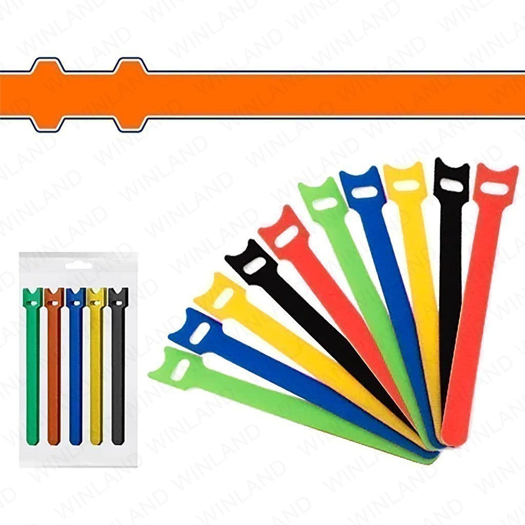Wadfow by Winland Reusable Velcro Straps Nylon Cable Ties Set of 5-10 pieces WTE6 WAD-HT