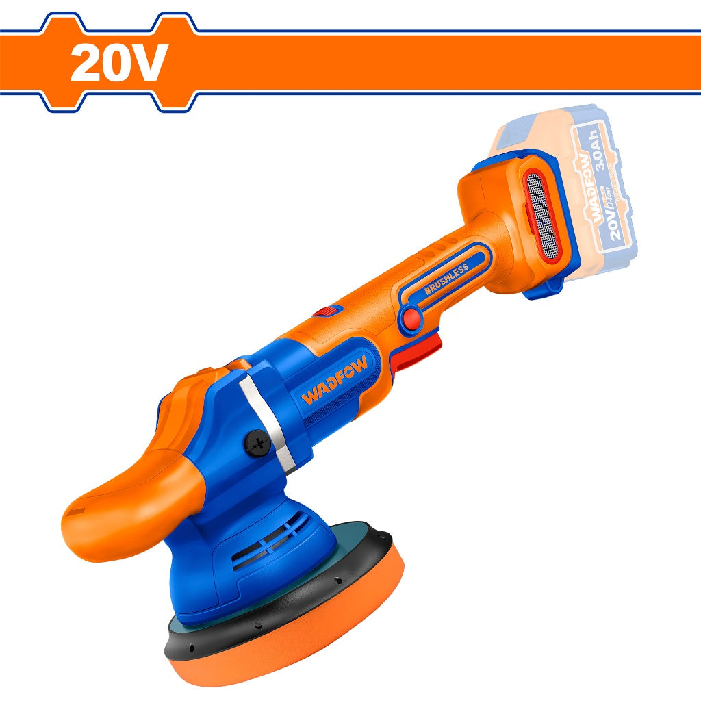 Wadfow WHL2B15 P20S/20V Lithium-Ion Brushless Motor Cordless Polisher