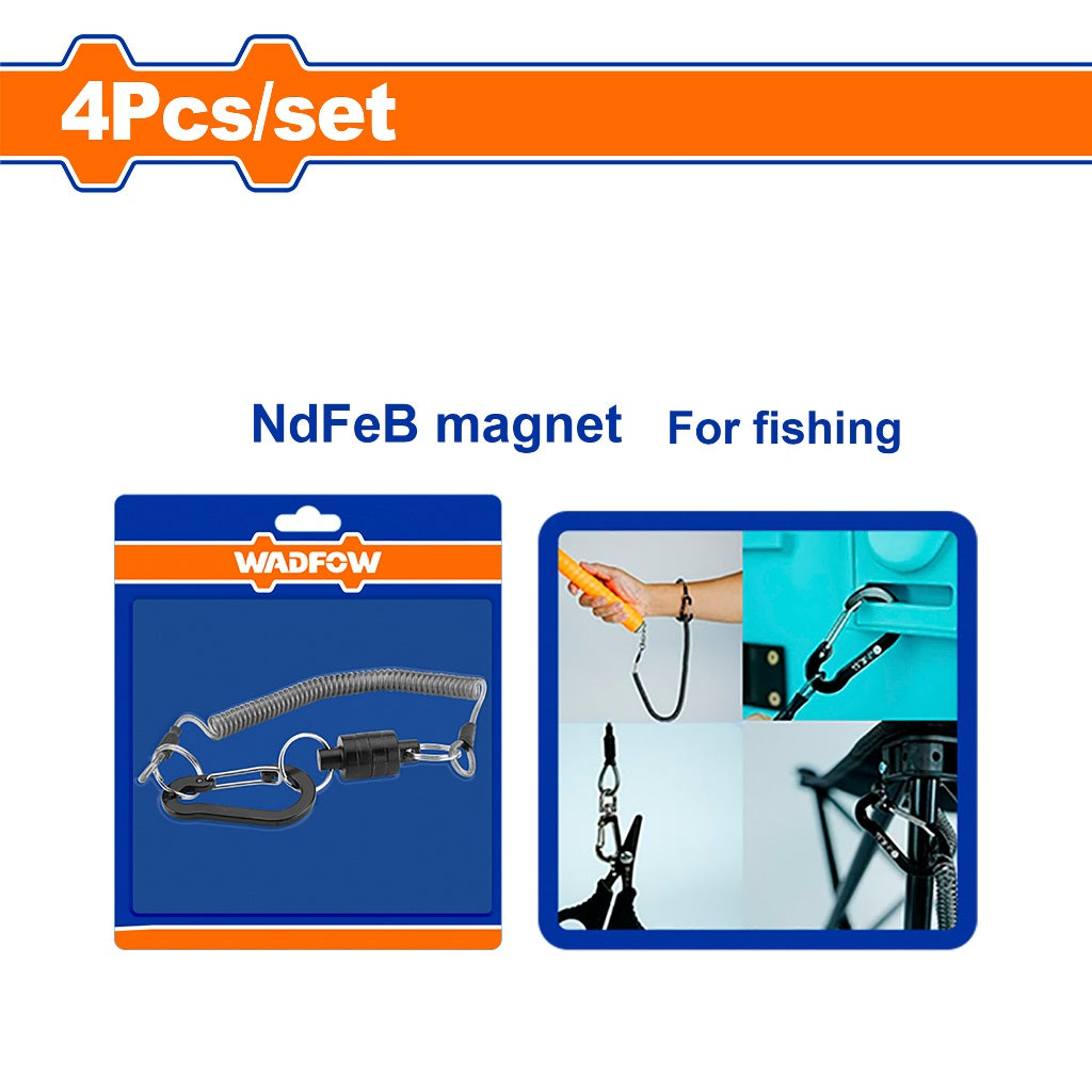 Wadfow WZE4K11 4PCS/Set Multipurpose Fishing Set NdFeB Strong Magnet