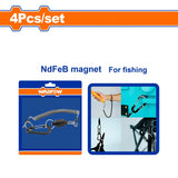 Wadfow WZE4K11 4PCS/Set Multipurpose Fishing Set NdFeB Strong Magnet