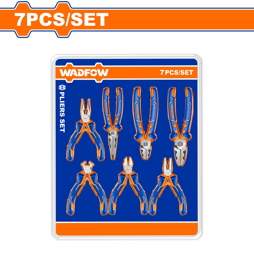 Wadfow WPS0617 7PCS/Set High Leverage Pliers Set with Strong Grip and Comfortable Handle