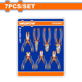 Wadfow WPS0617 7PCS/Set High Leverage Pliers Set with Strong Grip and Comfortable Handle
