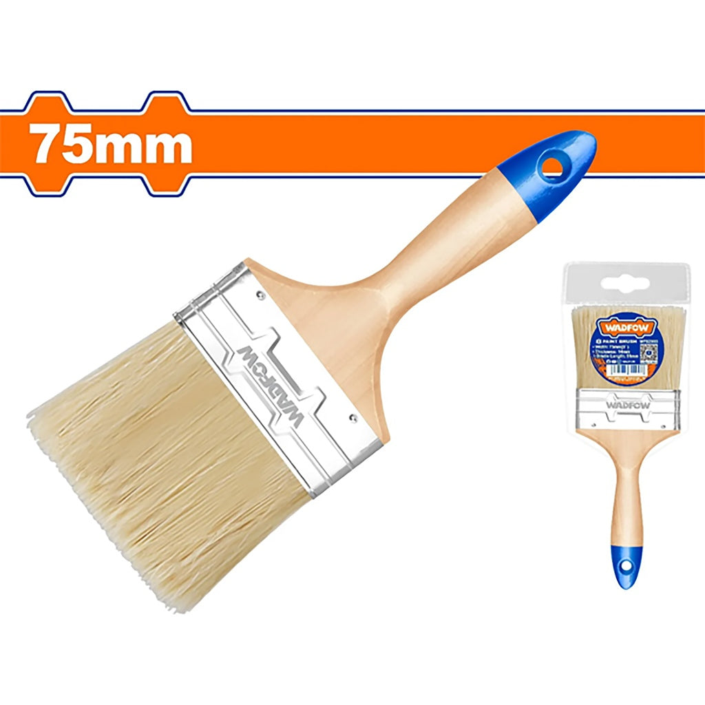 Wadfow WPB2491 9PCS/Set 25mm-100mm Paint Brush For Oil-Based With Wooden Handle Wall