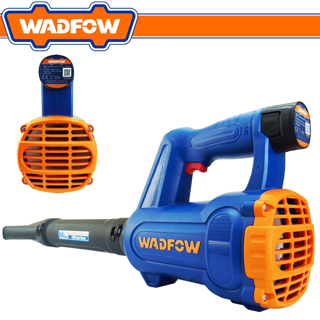 Wadfow by Winland M6/16V Lithium-Ion Cordless Air Blower w/2pcs battery & Charger WBLP16182 WAD-CT