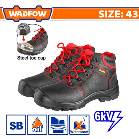 Wadfow SB Class, Split Leather and Dual Density PU Sole Safety Boots WAD-HT