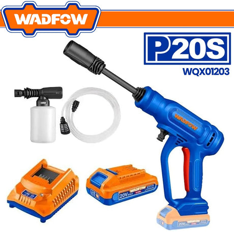 Wadfow P20S/20V Lithium-Ion Cordless Pressure Washer with & without Battery & Charger