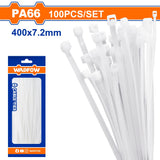 Wadfow 800PCS/Set Multipurpose Nylon Cable Ties Self Locking Zip Ties Cable WTE1234