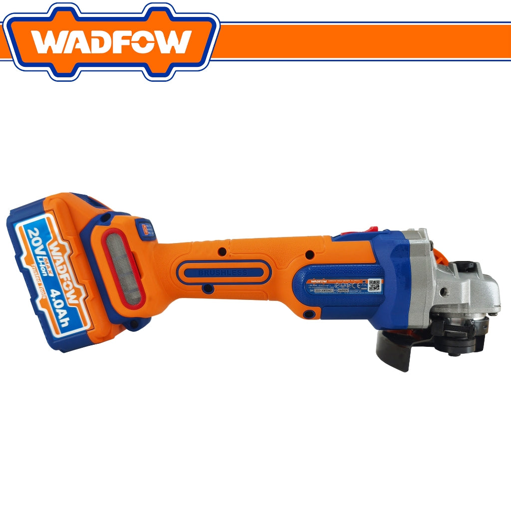 Wadfow by Winland P20S/20V Lithium-Ion Cordless Angle Grinder 1150W WLAPB512 WAD-CT