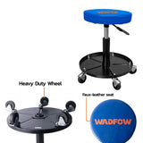 Wadfow  Pneumatic Lifting Creeper Seat 120mm / 110Kg w/ 4 x 360° Swivel Casters WNC1521