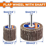 Wadfow  Flap Wheel with Shaft 25mm(1in) | 50mm(2in) [SOLD PER PIECE] WAD-HT