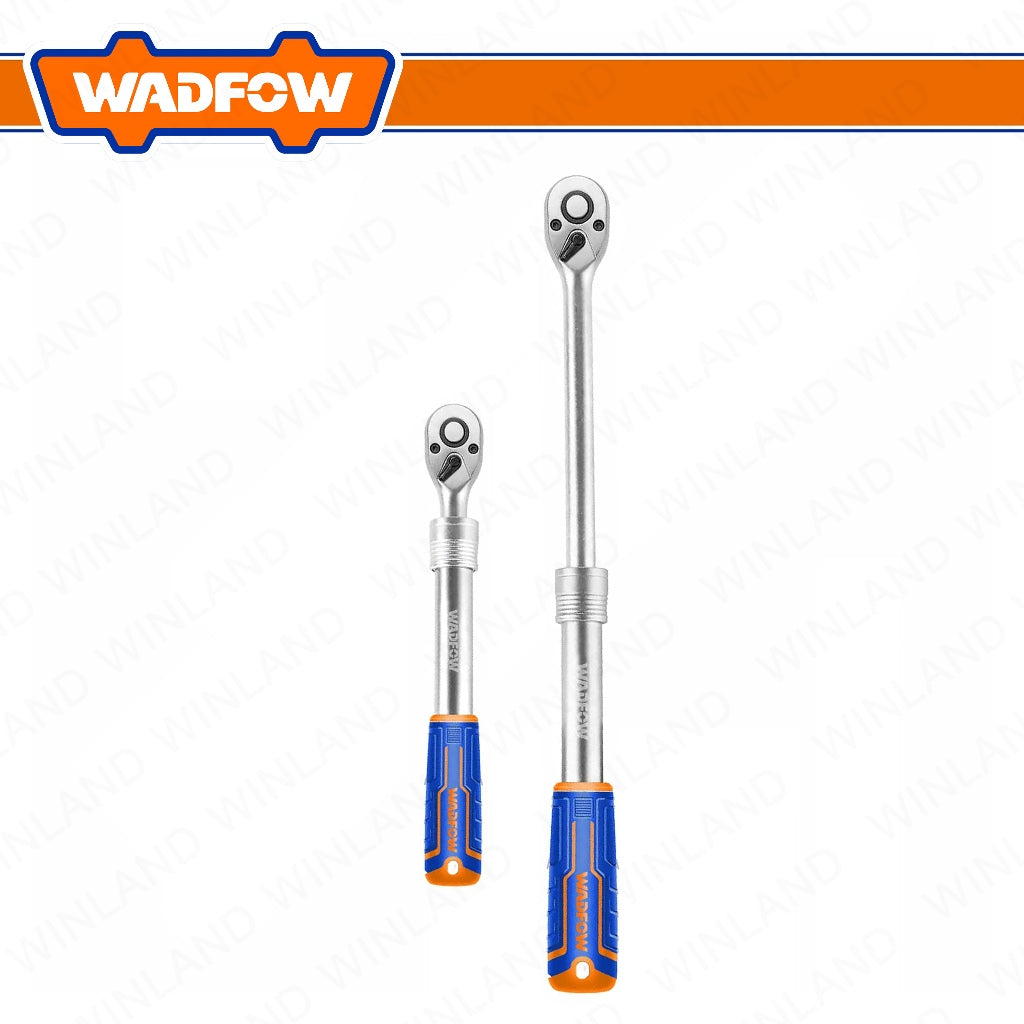 Wadfow  1/2inches 320-450mm Cr-V/Cr-Mo Extendable & Adjustable Ratchet Wrench WRW5212