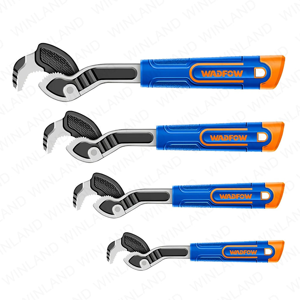 Wadfow Set of 4 pieces Self Adjusting Steel Pipe Wrench WPW1K04 WAD-HT