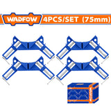 Wadfow 4pieces/Set Aluminum Alloy Heavy duty Miter Corner Clamp 75mm(3in) WACC4504 WAD-HT