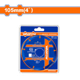 Wadfow 105mm(4in) Brazed Carbide Wood Cutting Disc WCCD1K04 WAD-HT