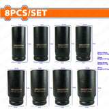 Wadfow Set of 8-Pieces 3/4inches Dr. Deep Impact Socket Set WMS4D09 WAD-HT