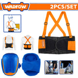 Wadfow  Load-Bearing Back Support Belt Combo Kit with Protective Knee Pads WKP9002 WAD-HT