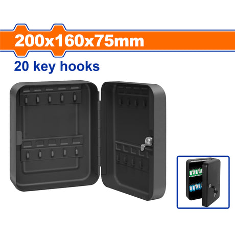 Wadfow 2.4L | 3L | 5.4L Metal Key Cabinet with 20Keys, 48 Keys, 80-Keys Capacity WYSX1H01 (WHT)