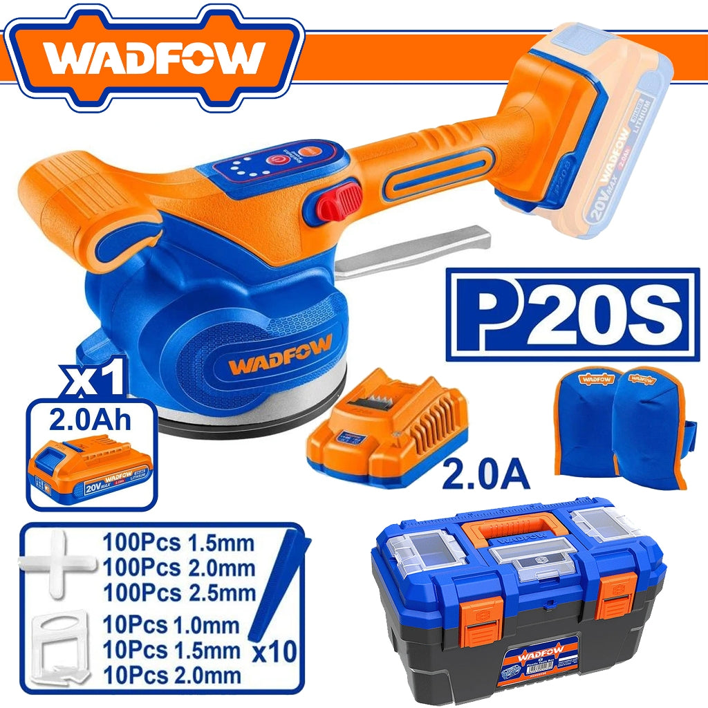 Wadfow P20S/20V Lithium-Ion Cordless Tile Vibration Machine WAD-CT
