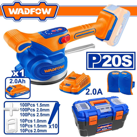 Wadfow P20S/20V Lithium-Ion Cordless Tile Vibration Machine WAD-CT