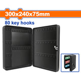Wadfow 2.4L | 3L | 5.4L Metal Key Cabinet with 20Keys, 48 Keys, 80-Keys Capacity WYSX1H01 (WHT)