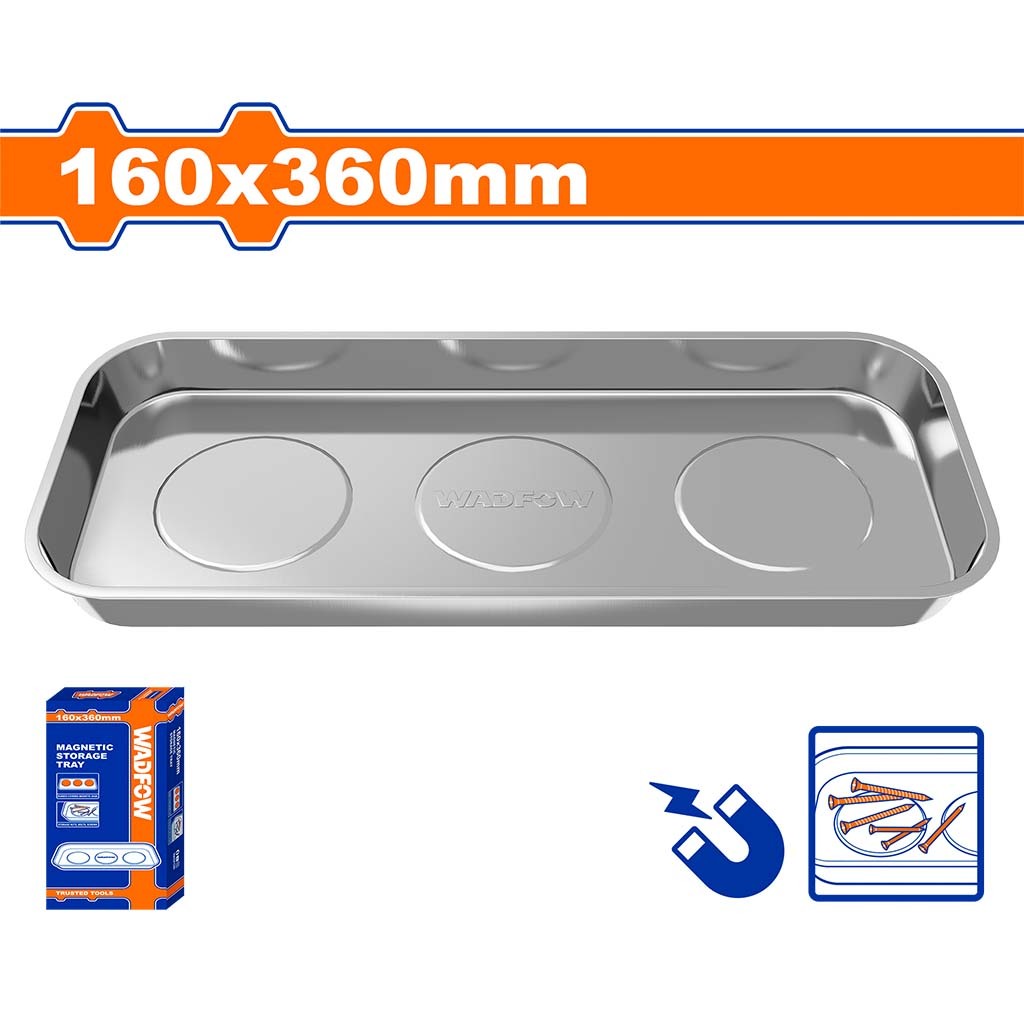 Rectangle Stainless steel Magnetic Storage Tray