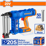 Wadfow P20S/20V Cordless Brad Nailer for Wall Wood Nailing (WCT)