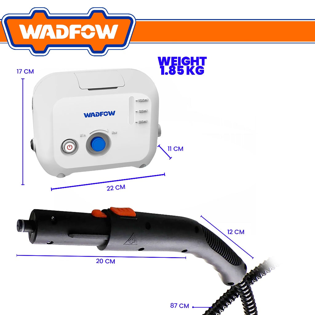 Wadfow 1Liter Tank Capacity Air Conditioner Steam Cleaner 1500W WSTC1501 WAD-PT