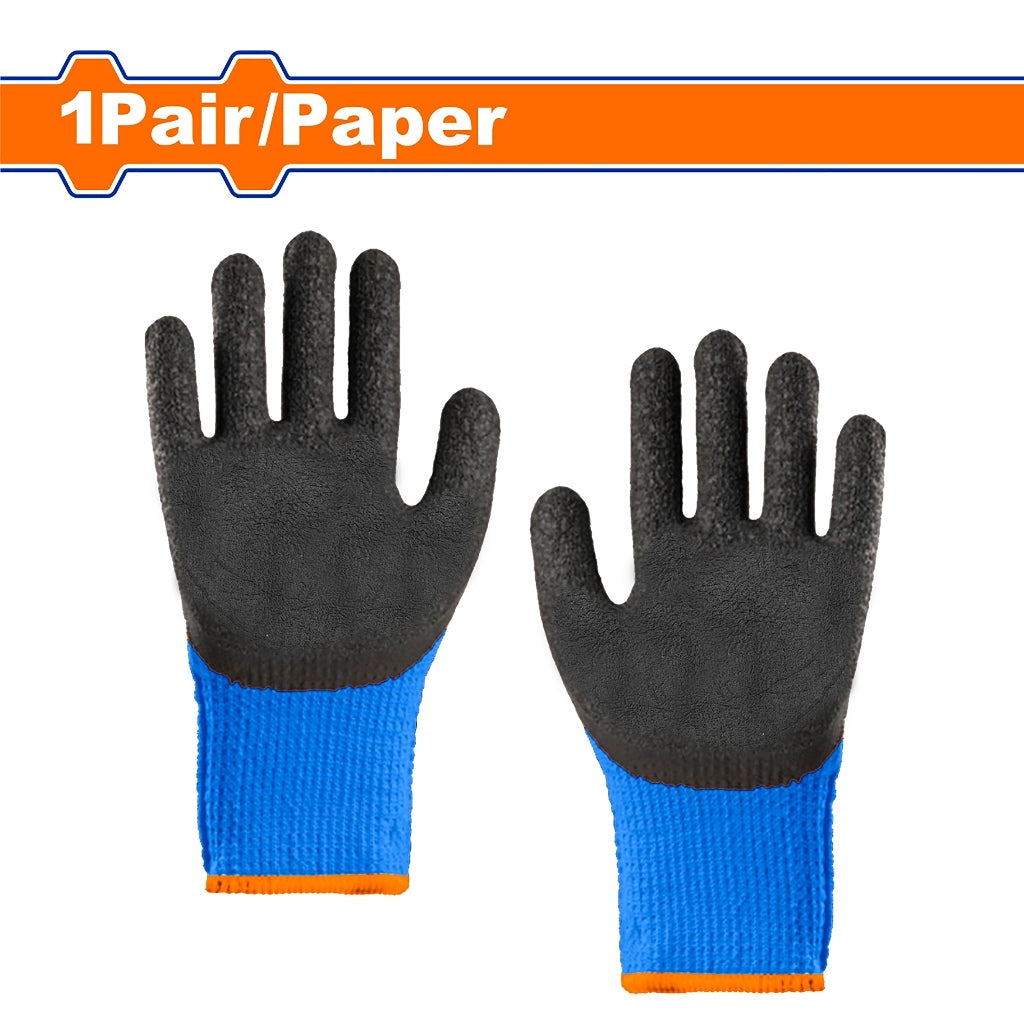 Wadfow  Industrial High Grade Hand Protection Cold Grip Latex Gloves (XL) WXG3803 WAD-HT