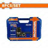 Wadfow Set of 8-Pieces 3/4inches Dr. Deep Impact Socket Set WMS4D09 WAD-HT