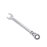 Wadfow 8mm-19mm Drop Forged Heat Treatment Flexible Ratchet Spanner Chrome Plated, 180° degree (WHT)